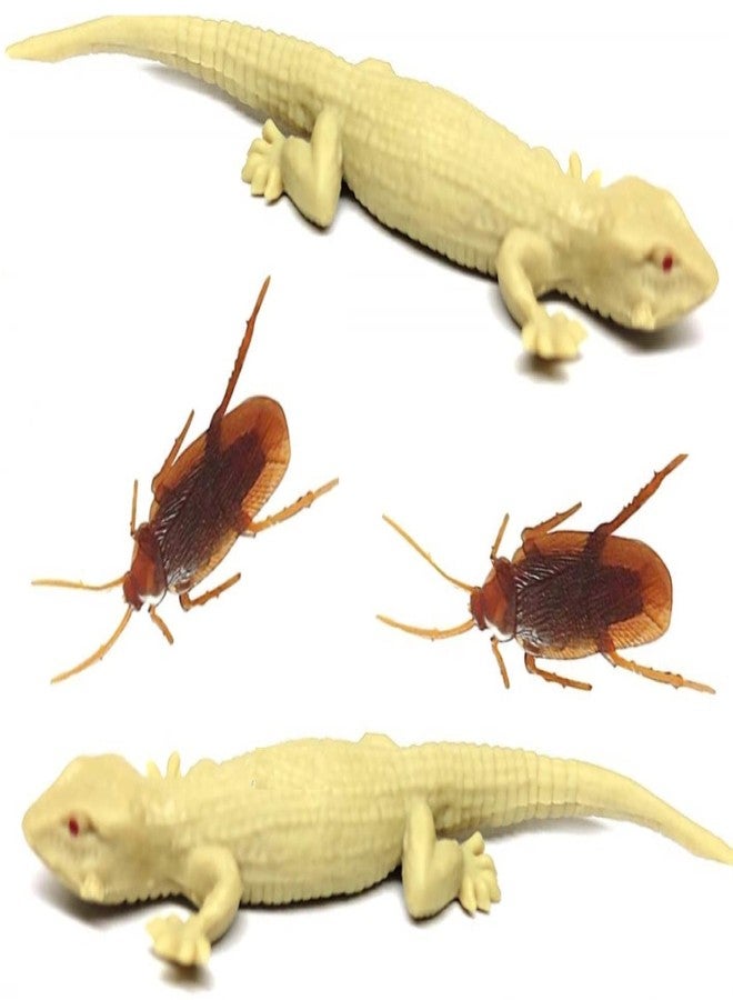 DESCTIDY Lizard Cockroach Fun Prank Toys for Kids and Adults Realistic Look (Lizard Cockroach, Brown) Lizard Toy (Modern, 4.00, Count) - Image 1